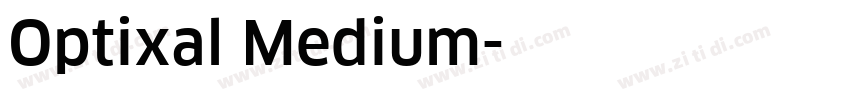 Optixal Medium字体转换
